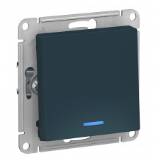 SE AtlasDesign Изумруд Выключатель 1-клавишный с подсветкой, сх.1а, 10АХ, механизм