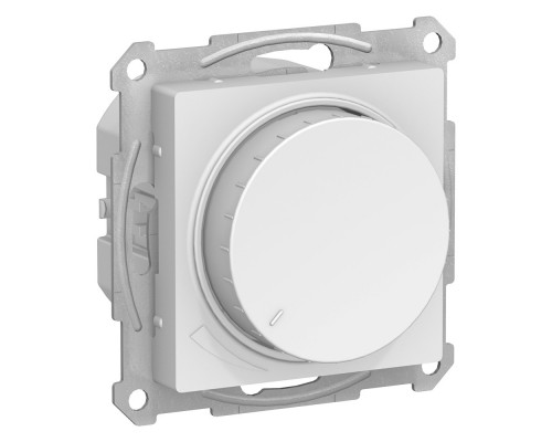 SE AtlasDesign Белый Светорегулятор (диммер) повор-нажим, LED, RC, 400Вт, мех.