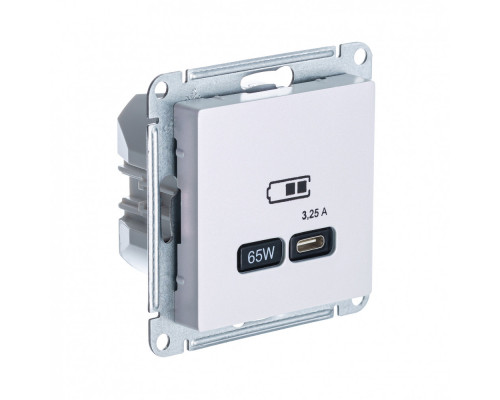 SE AtlasDesign Жемчуг USB Розетка тип-C 65W высокоскор.заряд. QC, PD, мех.