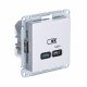 SE AtlasDesign Жемчуг USB Розетка тип-C 65W высокоскор.заряд. QC, PD, мех.