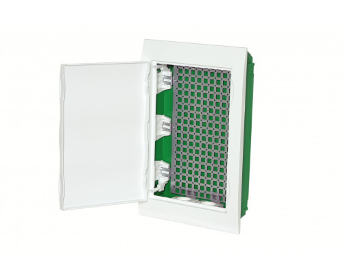 Systeme Electric City9 Box IT корпус встраиваемый с белой дв. 3ряд/36мод 2 розетки