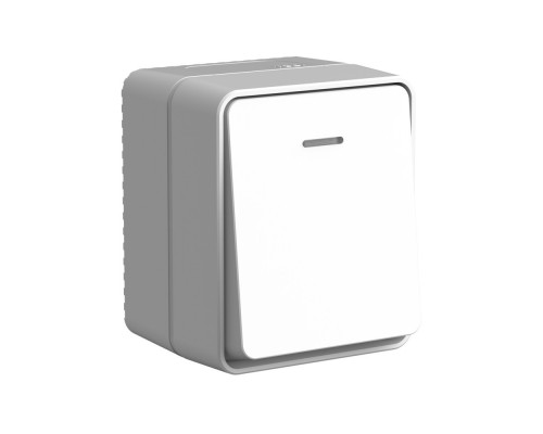 Systeme Electric AtlasDesign Profi54 О/У 1-клавишный ВЫКЛЮЧАТЕЛЬ с подсветкой 10 АХ, СЕРЫЙ