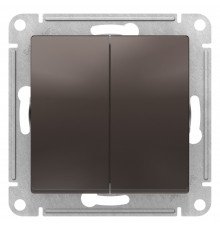 Systeme Electric AtlasDesign 2-клавишный ПЕРЕКЛЮЧАТЕЛЬ, перекрестный, 2 x сх. 7, 10АХ, механизм, МОККО