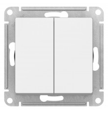 Systeme Electric AtlasDesign 2-клавишный ПЕРЕКЛЮЧАТЕЛЬ, перекрестный, 2 x сх. 7, 10АХ, механизм, ЛОТОС