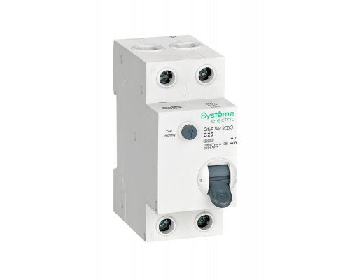 City9 Set Авт. выкл. диф. тока (АВДТ) 1P+N С 25А 6kA 10мА Тип-A 230В