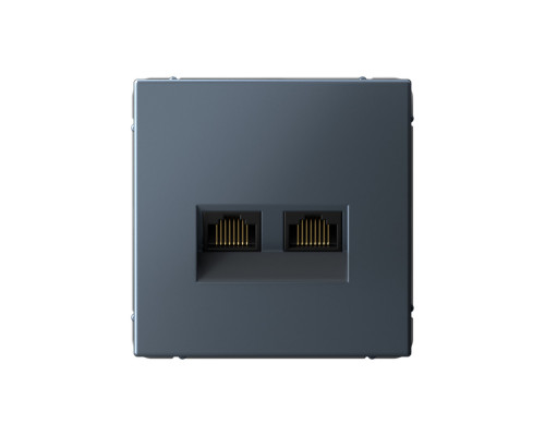 Systeme Electric ArtGallery Грифель Розетка двойная компьютерная RJ45+RJ45, кат.6А, механизм