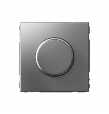 Systeme Electric ArtGallery Сталь Светорегулятор (диммер) повор-нажим, LED, RC, 400Вт, механизм