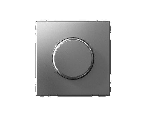 Systeme Electric ArtGallery Сталь Светорегулятор (диммер) повор-нажим, LED, RC, 400Вт, механизм