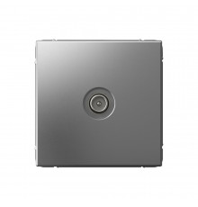 Systeme Electric ArtGallery Сталь TV Розетка проходная 4DB, механизм