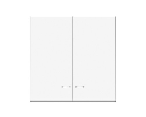Systeme Electric ArtGallery Лотос Выключатель 2-клавишный с подсветкой, сх.5а, 10АХ, механизм