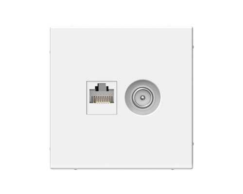 Systeme Electric ArtGallery Лотос Розетка двойная ТВ + компьютерная RJ45, кат. 5Е