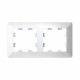 Systeme Electric AtlasDesign Air Белый/дымчатый белый Рамка 2-ая