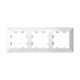 Systeme Electric AtlasDesign Air Белый/дымчатый белый Рамка 3-ая