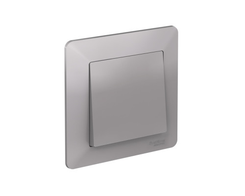 Systeme Electric AtlasDesign Air Алюминий/дымчатый черный Рамка 1-ая