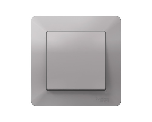 Systeme Electric AtlasDesign Air Алюминий/дымчатый черный Рамка 1-ая