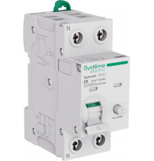 Systeme Electric Systeme9 Авт. выкл. диф. тока (АВДТ) 1P+N C 6A 6kA 30мА Тип-AC 230В