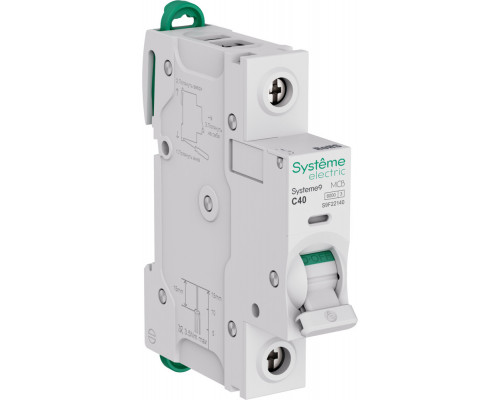 Systeme Electric Systeme9 Автоматический выключатель (АВ) C 40A 1P 6kA 230В