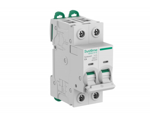 Systeme Electric Systeme9 Автоматический выключатель (АВ) C 4A 2P 6kA 400В