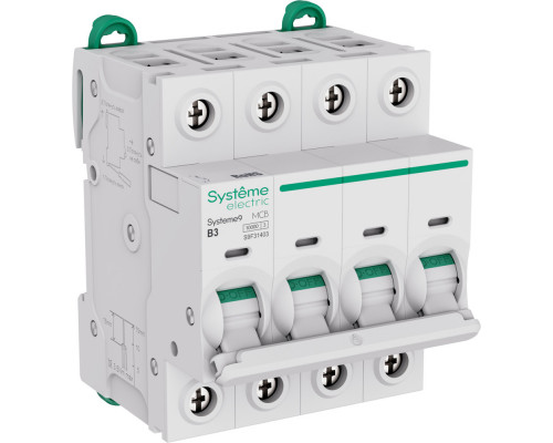 Systeme Electric Systeme9 Автоматический выключатель (АВ) B 3A 4P 10kA 400В