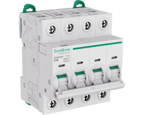 Systeme Electric Systeme9 Автоматический выключатель (АВ) C 10A 4P 10kA 400В
