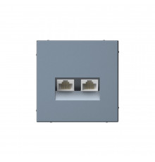 Systeme Electric ArtGallery Грифель Розетка двойная компьютерная RJ45+RJ45, кат. 5е, механизм