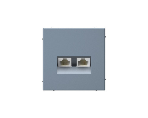 Systeme Electric ArtGallery Грифель Розетка двойная компьютерная RJ45+RJ45, кат. 5е, механизм