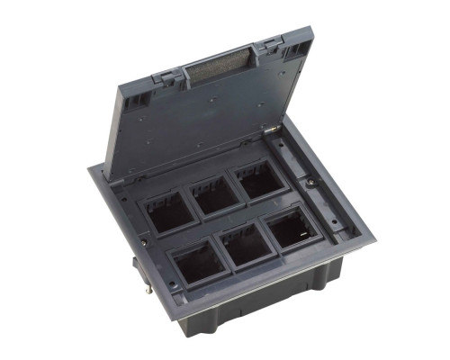 Systeme Elecrtic MultiDesk  Люк на 12 модулей IP40 для фальшпола с монтажной коробкой, тип MDK10