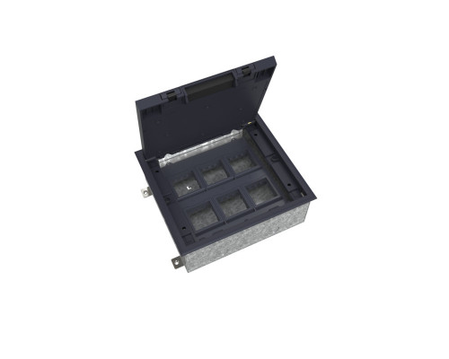 Systeme Elecrtic MultiDesk  Люк на 12 модулей IP40 для бетонных полов с монтажной коробкой, тип MDK10