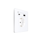 Systeme Electric Systeme Infinity Арктический лед Розетка с заземлением со шт. с USB А+С 20Вт