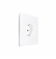 Systeme Electric Systeme Infinity Арктический лед Розетка с заземлением со шторками, 16А