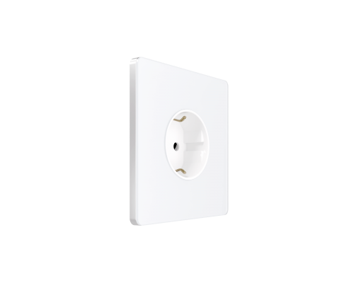 Systeme Electric Systeme Infinity Арктический лед Розетка с заземлением со шторками, 16А