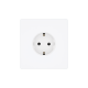 Systeme Electric Systeme Infinity Арктический лед Розетка с заземлением со шторками, 16А