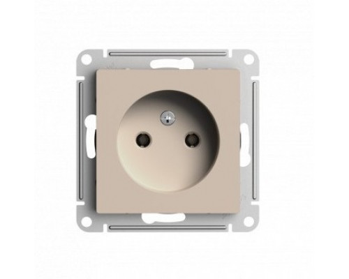 SE AtlasDesign Песочный Розетка б/з без шторок, 16А, механизм