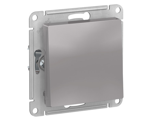 SE AtlasDesign Aqua Алюминий Переключатель 1-клавишный IP44, сх.6, 10АХ, механизм